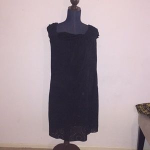 Patterned Black Dress